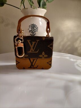 Louis Vuitton Monogram Mini Bag Charm in Brown and Tan